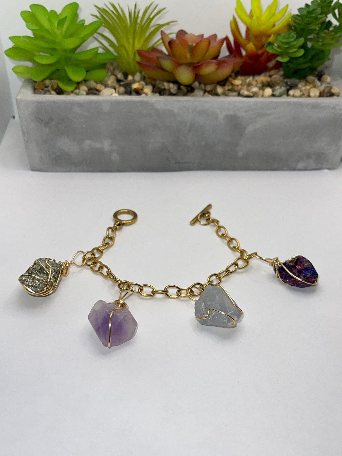 Crystal Charm Bracelet