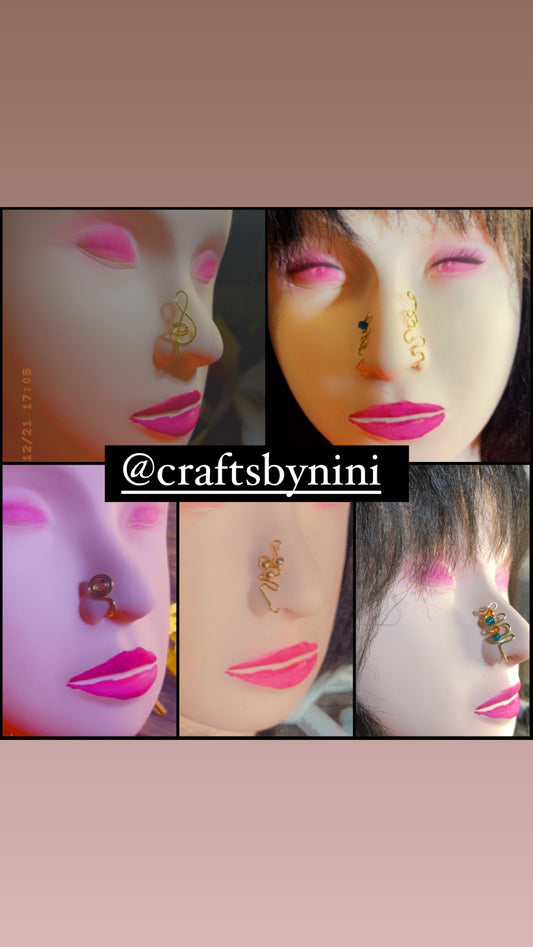 5 Nose Cuffs (Nose Ring)