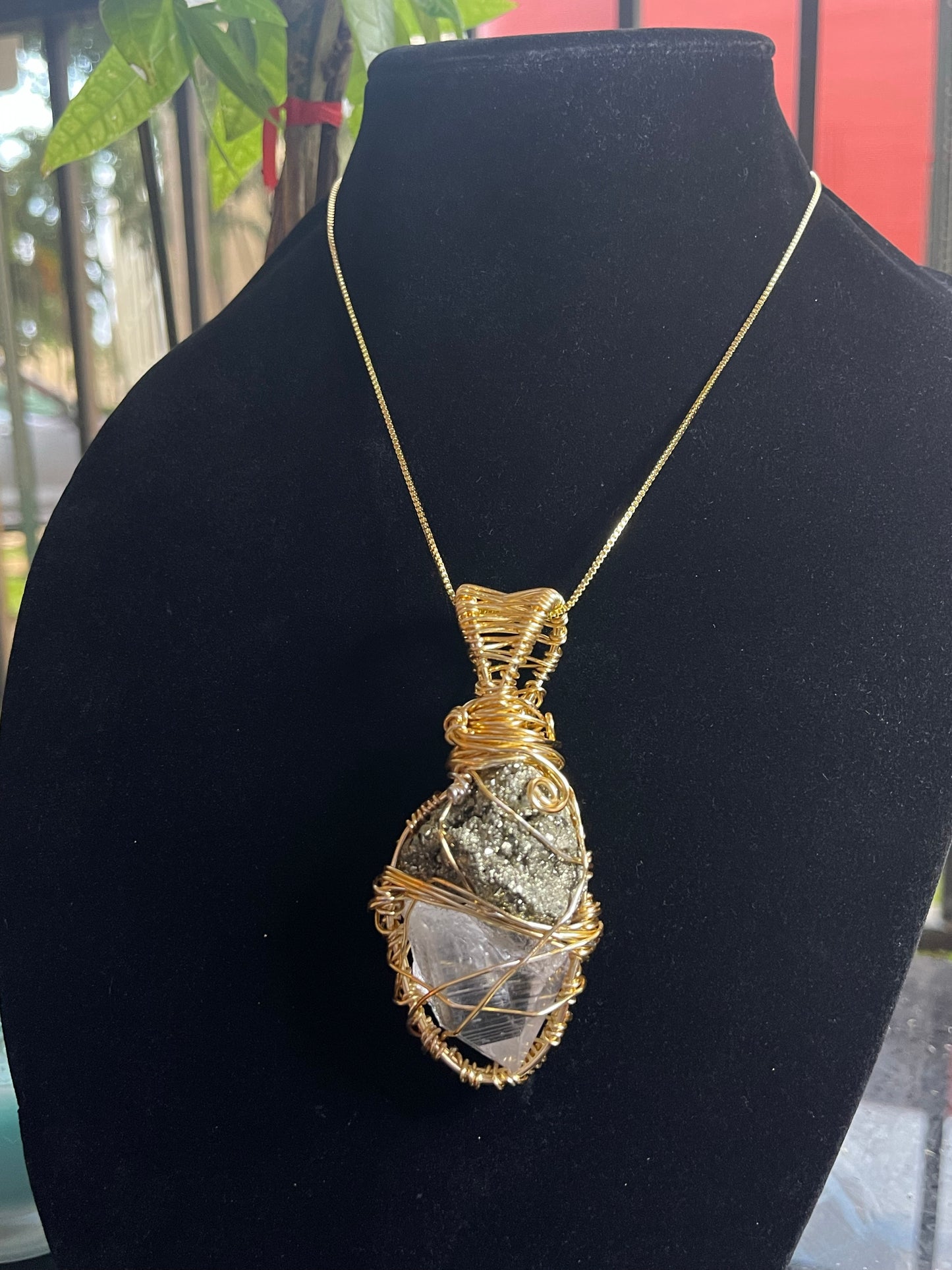 Pyrite And Clear Quartz