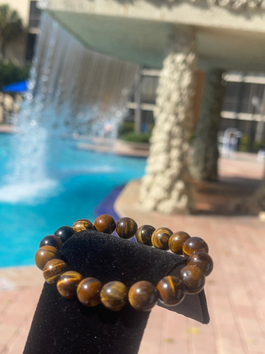 Tiger Eye Beaded Bracelet