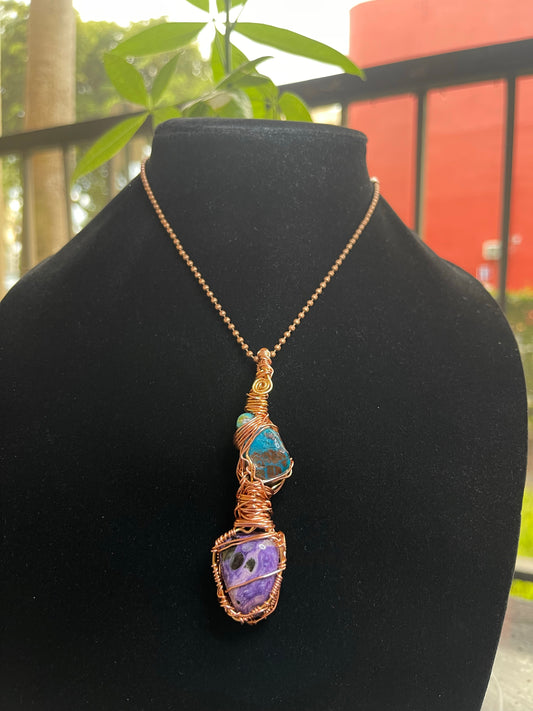 Charoite and Turquoise